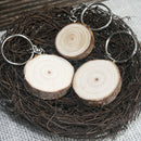 Creative DIY Wood Keychain Keyring Car Bag Pendant KeyChain Ring Jewelry GifB3C