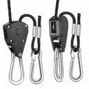 6-Pack 1/8 Inch 8-Feet Long Adjustable Heavy Duty Rope Clip Hanger, Reinfor