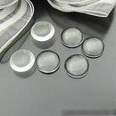50pcs/lot 12mm Round Flat Back Clear Glass Cabochon High Quality