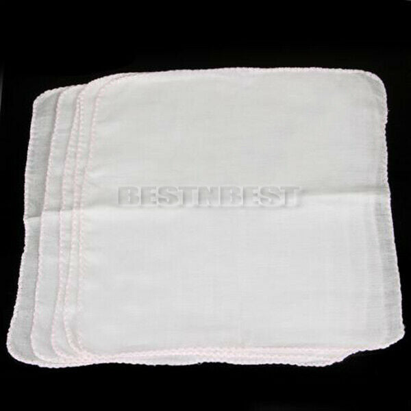 10* New Natural Cotton Facial Cleansing Muslin Cloth Makeup Removal 290*280mm