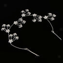 Delicate Hair Flower Heart Crystal Vine Clip Wedding Bridal Party Headdress