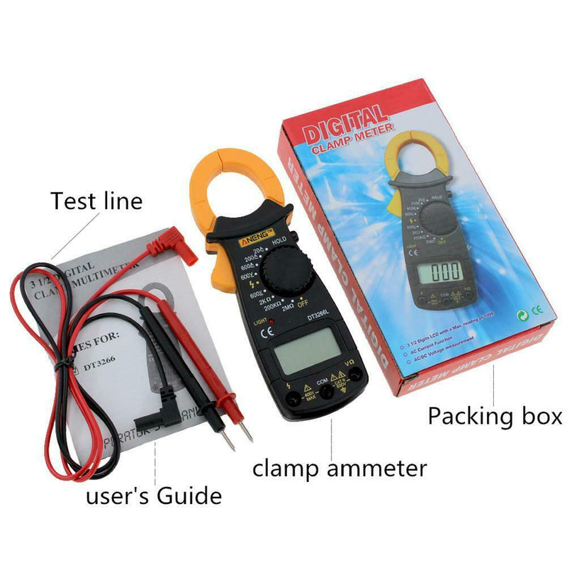 DT3266L Digital Clamp Meter Multimeter Voltage Current Resistance Tester