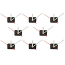 8X DIY Wall Quartz Clock Movement White+Red Hands Spindle Mechanism Repai XSK
