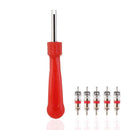 Tire Valve Driver 5 Valve Inserts For Car Bicycle Motorcycle B3J5