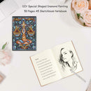 DIY Libra Special Shaped Diamond Painting 50 Pages A5 Notebook Sketchbook