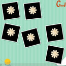 50pcs Plain Wood MDF Flower Shape Wooden Crafts Embelishments Wood Tags 3cm
