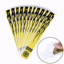 12pcs fluorescent yellow arrow wraps for fletching carbon fiberglass arrow M&O