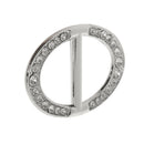 Scarf Buckles With Crystal Embellishments Oval Shaped Buckles For