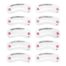 24 Styles Eyebrow Shaping Stencils Grooming Kit Makeup Shaper Template DIY