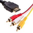 HDMI to RCA Cable, HDMI Male to 3 RCA Converter Adapter Audio Extractor Jacks