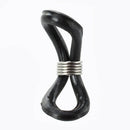 50 X Black Cord Ends for Eyeglasses Chain Holder 25x4mm HOT Y7R9