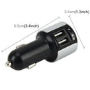 3X(Car Wireless Bluetooth Mp3 Music Player Fm Transmitter Car Charger Adapt