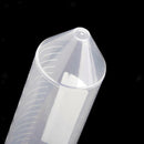 10pcs 50ml Plastic Graduated Cylinder Centrifuge Tube Laboratory Test 12x2.6cm