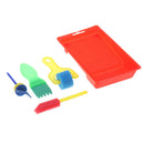 5x Sponge Roller Brush, Paint Palette Tray, Children Graffiti Painting Tool