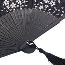 Charming Elegant Modern Woman Handmade Bamboo Silk 8.27 inch(21cm) Folding  E4M7