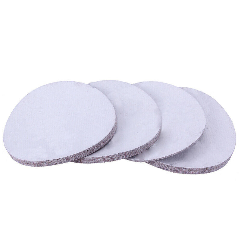 30pcs/set 125mm 80 Meshes Round Self-adhesive Sand Paper Flocking Sandpaper