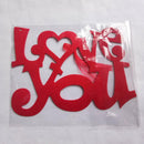 Love You Non-woven Fabric Wall Hanging Board Plaques Valentine Day Decor