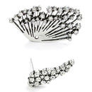 Novelty Glitter Earrings Women Rhinestone Geometric Ear Stud Jewelry Gift