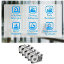 5 Pack 9mm Black on White Label Tape Label Maker Compatible with KL-120, KL K9I3