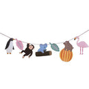 Cute Animals Shape Pull Flag Happy Birthday Banner Birthday Party Supplies