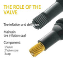 TR413 Snap-in Tire Valve Stems Short Black Rubber Valve Practical I1F1