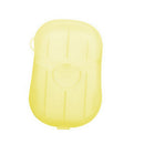 Disposable Paper Soap Travel Portable Hand Washing Cleaning Soap Yellow
