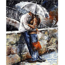 30x40cm Romantic Lovers DIY Paint By Numbers Oil Painting Kit Canvas AU