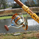 Yumoshi 12BB EF1000 Metal Rocker Fishing Reel Feeder Spinning Fishing Reel N9Z5