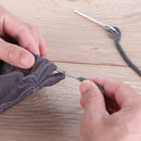 2pcs/set Stainless Steel Cited Clips Elastic Belt Wearing Rope Weaving Tool Kit