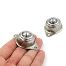 2PCS Base Rolling Work Table Roller Ball Bearing Caster Wheel with 2 holes Kd -Q