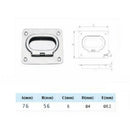Floor Latch Floor Lift Handle Buckle Stainless Steel 76*56mm Durable XPJ