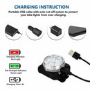 Bike Light Set Super Bright USB RECHARGEABLE Bicycle Lights Waterproof IPX4B Kw