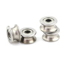 4PCS 4*13*7MM 624UU HCS U Groove Guide Pulley Rail Ball Bearings Wheel Tj