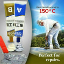 Industrial Heat Resistance Cold Weld Metal Repair Paste Adhesive A&B Gel 50G.