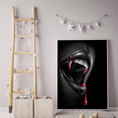 Diamond Painting Vampire Mouth Full Round Rhinestone Picture Set 30x40cm
