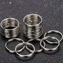 25mm 316 Stainless Steel Key Rings Heavy Duty Split Rings Anti-lost 10PCS