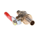 6mm  Hose Barb Inline Brass Water/Air Gas Fuel Line Shut-off Ball Valve W ME