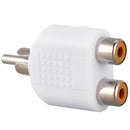 5X(RCA Y Splitter AV Audio Video Plug Converter Male to Female M/F Cable A S3E5)