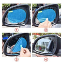 2 pcs Car Fog Film glare Rainproof Rearview Mirror Universal Trim Film W4X5
