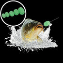 100pcs Oval Soft Luminous Fishing Beads Sea Fishing Lure Floating Float Tac V1I6