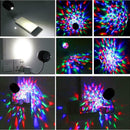 USB Portable Rotary Crystal Magic Ball LED Stage Light Lamp for Bar Disco