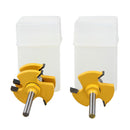 2pcs Tongue Groove Router Bit Set Milling Cutter for Woodworking Cutting