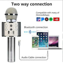 4 In 1 Wireless Bluetooth Karaoke Microphone USB Speaker Mini Home KTV Equipment