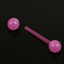 7x Body Piercing Jewelry Luminous Glow Acrylic Tongue Rings Nose Barbell Bars De