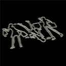 Shopping girl Metal Cutting Dies Stencil For DIY Scrapbooking Album Card Deco M&