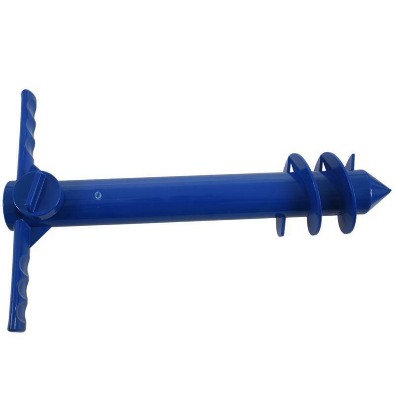 Beach Umbrella Sand Anchor Stand Holder 3-Tier Screw, One Size Fits All Saf