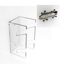 Acrylic Skateboard Racks - 2 Tiers- Wall Mounted (Clear)