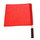 Set of 2 Athletic Linesman Flag Hand Stick Handheld Flags with Stainless Steel