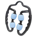 2 Pcs Portable Handheld 4-Wheels Massage Rolling Stick Leg Calf Massager Tool