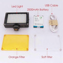 Rechargeble 96 LED Video Light,Mini on Camera Led Light with 2500mAh Batter
